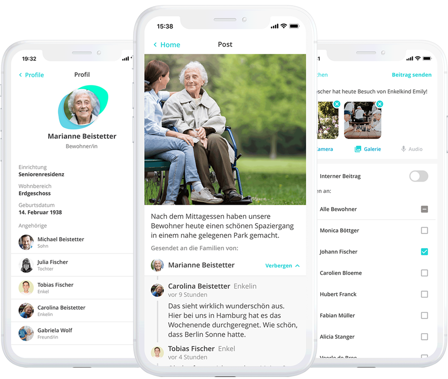 myo ist die Kommunikations-App für Pflegeeinrichtungen