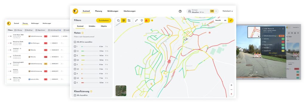 Schlagloch App in Aktion