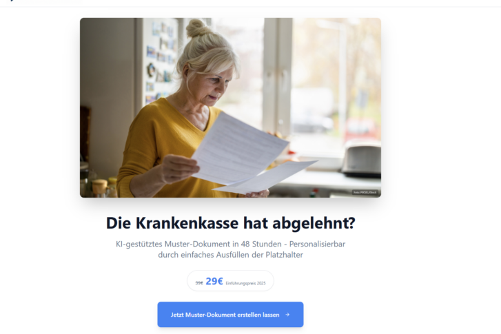 WiderspruchGenerator Erfahrungen: Screenshot